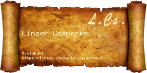 Linzer Cseperke névjegykártya